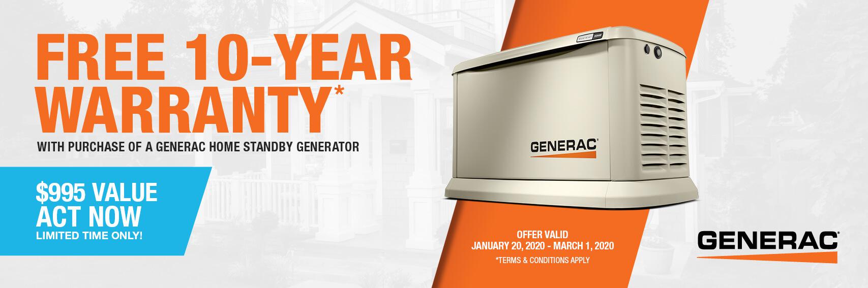 Homestandby Generator Deal | Warranty Offer | Generac Dealer | Hernando, MS